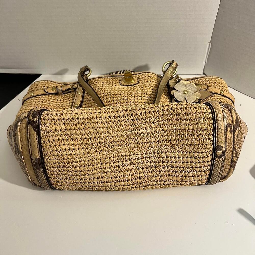 Coach natalie weekender straw python - Picture 5 of 5